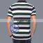 custom cotton striped short sleeve mens polo shirt