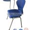 2015 high quality hot Plastic school chair with writing pad SF-075