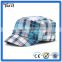 Wholesale checker cotton military cap for women