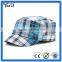 Unisex jean fashion washed cotton military cap with zipper
