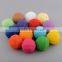 Multicolor Cotton Ball Holiday Time Christmas Decorations