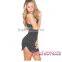 2016 Latest Wholesale Women Beautiful Black Nude Illusion Dreamy Sexy Short Dress