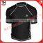 Men's Short Sleeve Body Tight Rash Guards, Custom Training and Compression Wear, Quick Dry Properties