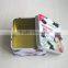 canned food bulgaria square tin cans candy,coffee,watch ,soap tin can