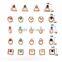 3D Nail Art DIY Decoration Geometry Circle Triangle Square &Moon Pattern Nail Rhinestone & Decoration for Manicure Tools