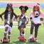 sport brown embroidery handmade girl football outfits