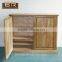 Soild Wood Two-Door And 8 Layer Board Design Shoe Showcase Storage Cabinets