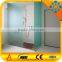 certificate approved aluminum frameless sliding clear/stained tempered glass sliding shower door