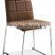 Z629 modern design dark brown dining leather chairs