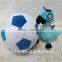 Kids soft white and dark stuffed plush football toys for boys