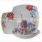 16 pcs ceramic square dinner set,tony porcelain dinnerware