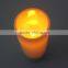 4x8 inch yellow flickering big pillar outdoor battery led candle