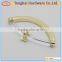 New style plastic light gold metal handle for lady's handbag