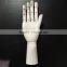 Paint white color wooden hand