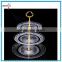 High Quality 3tier Trays Glass Dishes Plates Glass Serving Platters Cup Cake Stand                        
                                                Quality Choice
