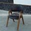 Retro Antique Metal with PU leather Cushion Accent Chair