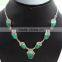 The Memories !! Dyed Emerald 925 Sterling Silver Necklace, Silver Jewellery 925, Sterling Silver Jewellery