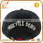 Fashion funny flat bill simple embroidery blank brushed snapback caps