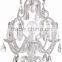 1024-20 light with crystal elements Chandelier Draped Antique White Crystal Chandelier Floor Lamp