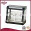 Curved glass electric food warmer for home