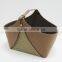 2015 new coming leather storage shopping basket