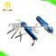 13 in 1 Blue Handle Stainless Steel Knives With Keychain