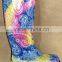 elegant lovely ladies wellington rubber rain boots with flower printing