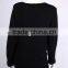 Womens' round neck long sleeve pullover knitted sweater with jacquard&letters