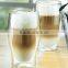glass for iced coffee 200ml double wall glass coffee warmer glass