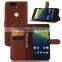 2015 Original Stand Wallet Lychee Leather back cover for huawei nexus 6p china suppliers