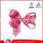 New Design Grosgrain Ribbon Hair Bows With Elastic Bands/Hair Accessories for Girls