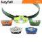 6 modes waterproof AA battery 100 Lumens dual light source led headlamp for children