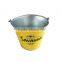 Custom Full Color Logo 5L Metal Beer Bucket, Galvanized Metal Ice Bucket