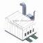 JF used car spray booth car spray oven bake booth with CE approved