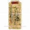 Old fashioned hang tags paper garment hang tags for clothes