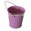 Promotional Beautiful Printed Bucket Tin Box With Handle/bucket Shape Gift Peicial Tin Box With Handle/super Mini Tin Bucket