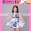 2016 factory direct stylish girls birthday party dresses summer flower baby kids party wear dresses