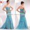 Elegant 2014 the new style tulle design off shoulder sexy beaded mermaid prom dresses
