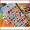 heart/round dot/star deisgns colorful paper stickers