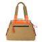 High Quality fashion contrast color handbag for lady