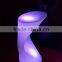 modern garden and outdoor bar counter with illuminated LED High Chair