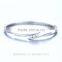 2016 Silver Bangle Grace buckle Crystal stones Open 925 sterling silver Bracelet FB050
