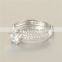 New Model Wedding Silver S925 Cheap Italian Rings With Clear Cz