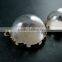 20mm Vintage Style Round Glass Dome in Bronze Antiqued Crown Bezel Tray DIY Pendant Charm Supplies 1810290
