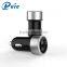 Wholesale mini bullet 2 port usb car charger adaptor with CE RoHS FCC for mobile phone