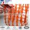 Plastic extruded orange snow fence