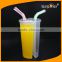 Hot Selling PP 700ml Twins Plastic Cup, Plastic Split Boba Cup with Customized Logo