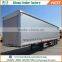 Factory direct 3 axles box van type semi trailers with curtain durable curtain side semi trailer for sale