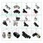 JULY manufactory made pneumatic Y branch plastic joint tubes tee pipe fittings
