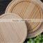 eco-friendly round solid wood cutting board for serving food